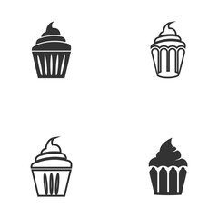 Cake sign icon vector illustration design template