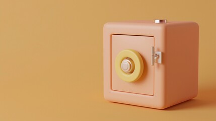 A 3D icon of a cute, safe clay style in Morandi colors.