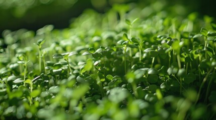 Texture of Growing Microgreens