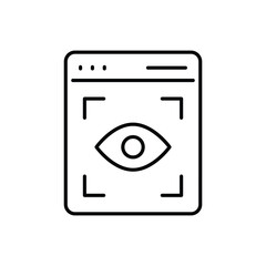 web visibility vector icon