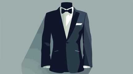 Male suit or tuxedo icon image Vector illustration.