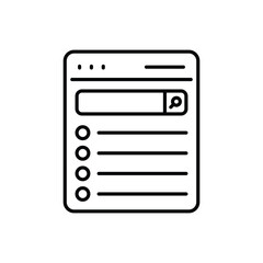 search result vector icon