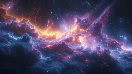 Vast expanse of the galaxy, feel the cosmic energy pulsating within you, resonating with the rhythms of creation.