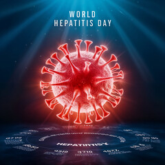 World Hepatitis Day background image by AI generative