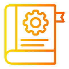 book gradient icon