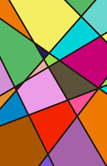 Abstract colorful polygon texture background, full Color wallpaper.	