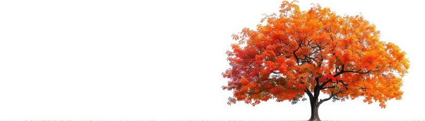 Fototapeta premium A beautiful orange tree with a lush green lawn beneath it