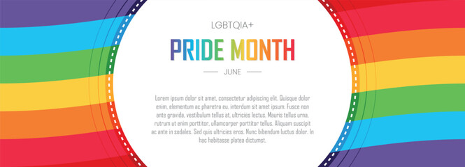 LGBT pride month, support people to gain equal rights, lgbtq campaign banner, human unity of different races, Stop racism and discrimination, lesbian, gay, bisexual, transgender, community awareness