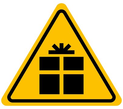 Present Gift sign background vector