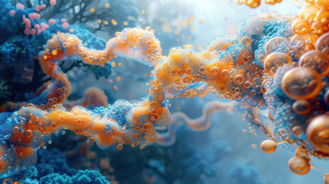 DNA molecules. Let the beauty of molecular biology ignite your imagination and inspire new discoveries in genetics and biotechnology.