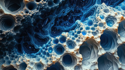 Scientific inquiry with a mesmerizing background adorned with abstract hexagonal molecular structures.