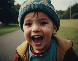 portrait of a smiling happy kid