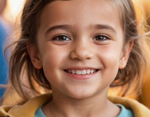 portrait of a happy smiling child