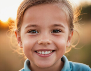 portrait of a happy smiling child