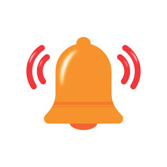 Notification bell icon set illustration. Incoming inbox message. New message notification icons collection. Ringing bell and notification for clock and smartphone, alarm alert.