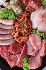 Small pieces of meat for gourmet meal