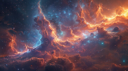 Explore the depths of the cosmos, where time and space dissolve into the infinite expanse of the galaxy.