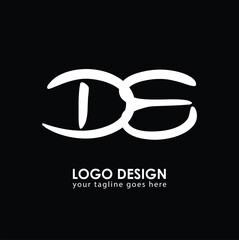 DE DE Logo Design, Creative Minimal Letter DE DE Monogram
