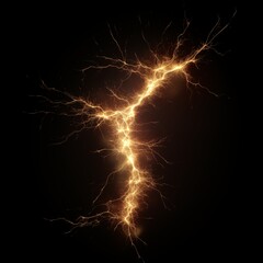 Intense electrical discharge resembling a natural lightning strike