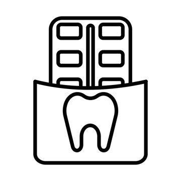 recommend clip art: Chewing gum line icon