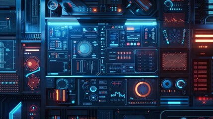 Array of Electronic Devices in a Room