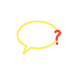 Fototapeta premium Question Text Box 