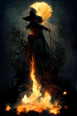 Witch burning