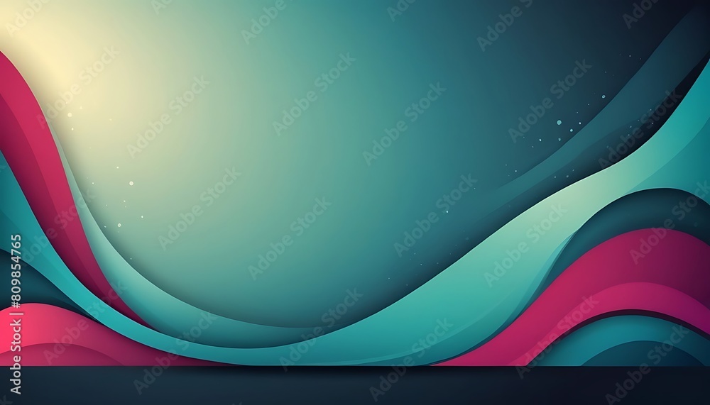 Poster Abstract vector Wave technological lines background with space of your text.