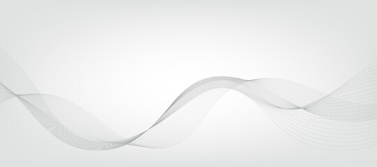 White gradient background with waves. EPS10