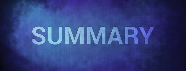 Summary isolated on fabric blue banner background abstract