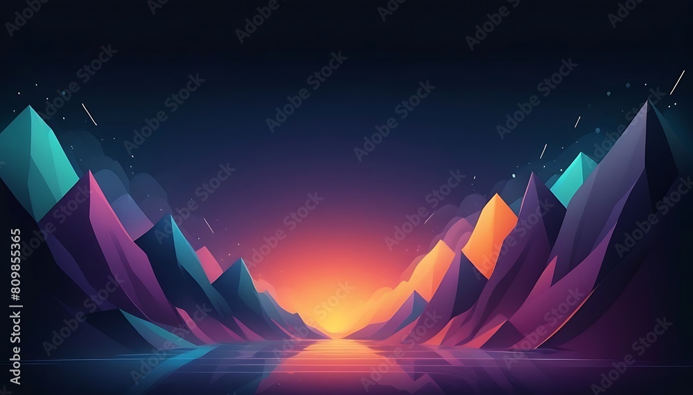 Poster abstract vector wave technological lines background with space of your text.