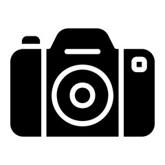 photo camera glyph icon