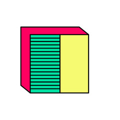 Abstract geometric shapes set. Memphis design, bauhaus retro elements. For web, vintage, advertisement, commercial banner, poster, billboard, sale, brochures, covers.