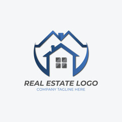 Fototapeta premium Vector Real Estate Business Logo design Template Icon