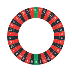 American Roulette Wheel with Double Zero Layout