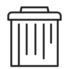 Bin Empty Essentials Line Icon