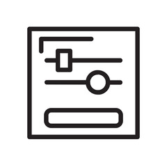 Essentials Options Panel Line Icon