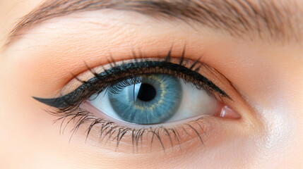 Obraz premium Extreme close-up of human eye. 