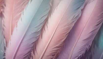 pastel colour feather abstract background