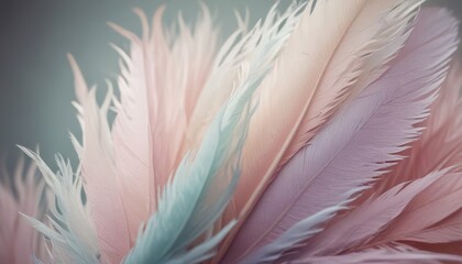 pastel colour feather abstract background