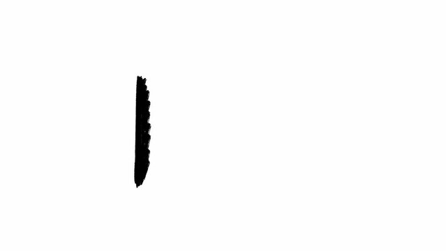 Player forward button compiled from two triangles pointing to the right hand drawn in black. Loop stop motion scribble animation of icon meaning fast rewind made in grunge style. Sketch element