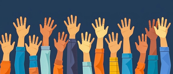 hands holding illustration