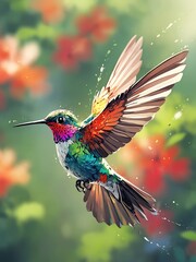 Obraz premium A colorful macaw with a bright red beak perched on a tree branch