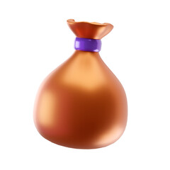 money bag illustration 3d icon