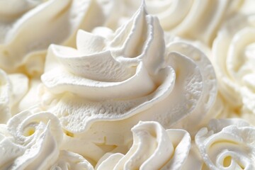 Dive into the creamy goodness of whipped cream, its velvety texture and rich aroma enticing