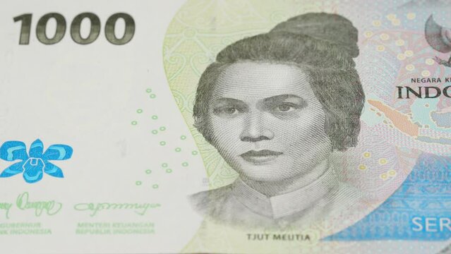 1000 Indonesia rupiah national currency money legal tender banknote bill 2