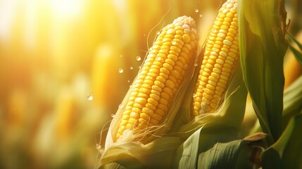 Close-up of corn in the field