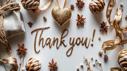 Obraz premium Festive Gratitude Amidst Yuletide Cheer. Generative AI