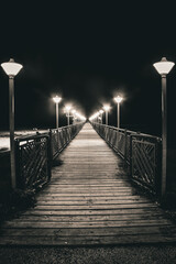 pier at night