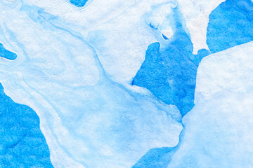 Abstract light blue and white watercolor for background